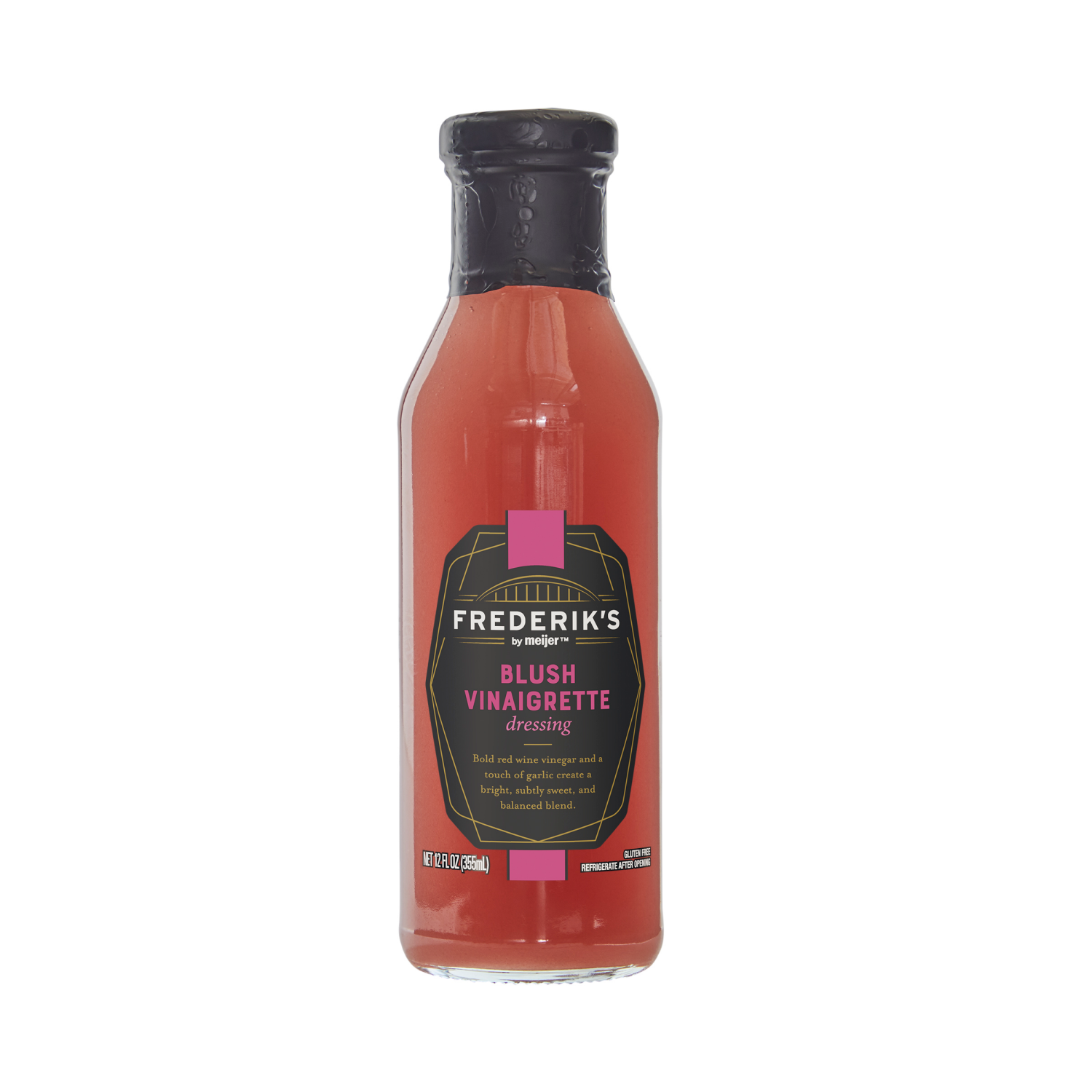 slide 1 of 3, Frederik's By Meijer FREDERIK's BLUSH VINAIGRETTE SALAD DRESSING 12 OZ, 12 oz