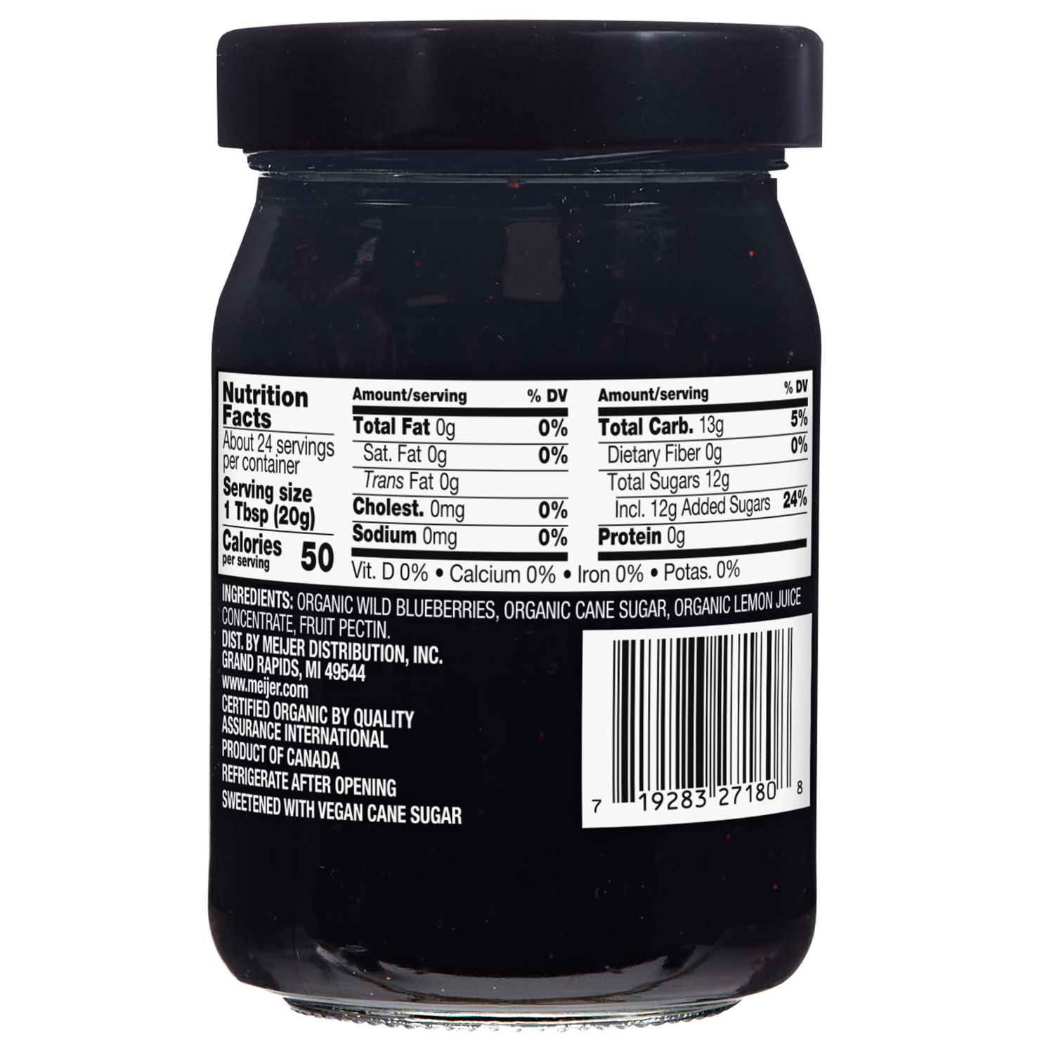 slide 2 of 3, FREDERIKS BY MEIJER Frederik's By Meijer Wild Blueberry Preserves, 17 oz, 17 oz