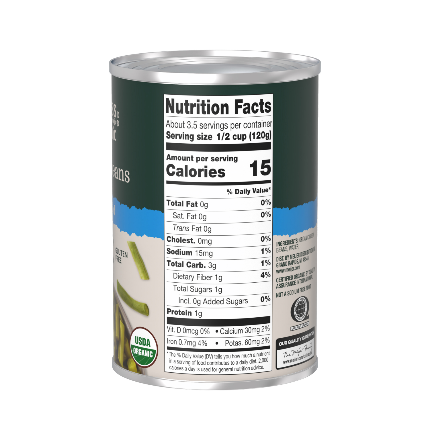 slide 3 of 3, True Goodness Organic Cut Green Beans, 14.5 oz, 14.5 oz