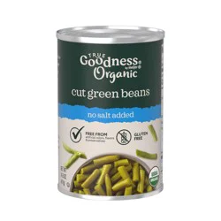 True Goodness Organic Cut Green Beans, 14.5 Oz