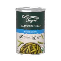 True Goodness Organic Cut Green Beans, 14.5 Oz