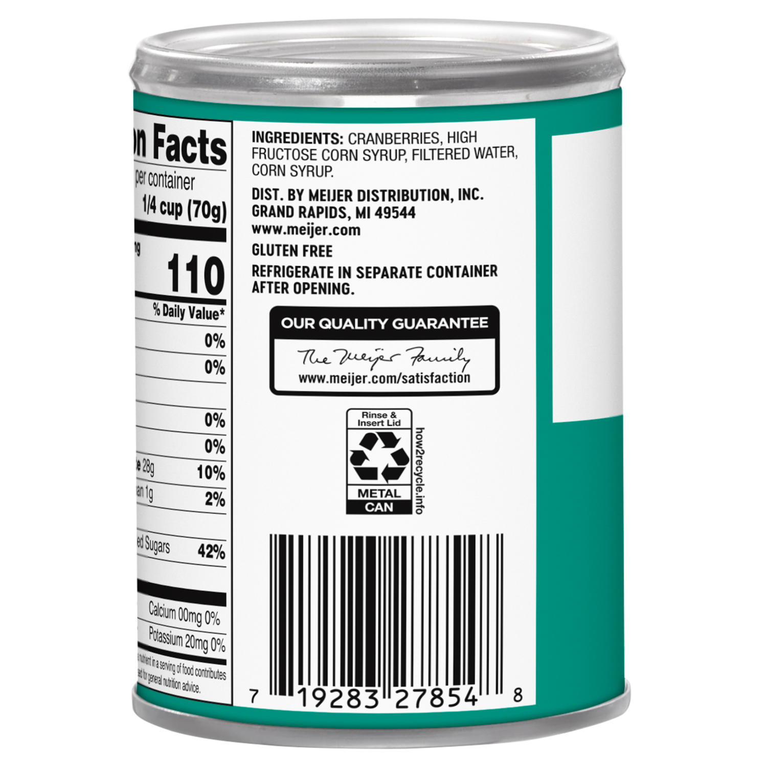 slide 2 of 3, Meijer Canned Cranberry Sauce Whole 14 oz, 14 oz