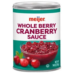 Meijer Canned Cranberry Sauce Whole 14 oz