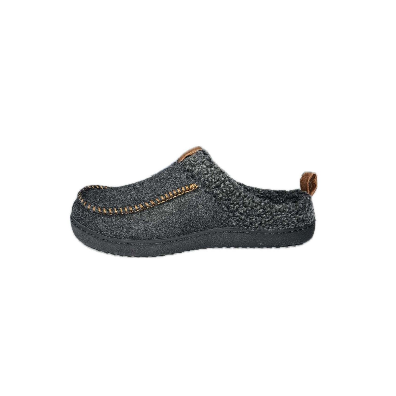 slide 4 of 8, Falls Creek Men's Lee Slipper, Charcoal, Size S, 1 ct