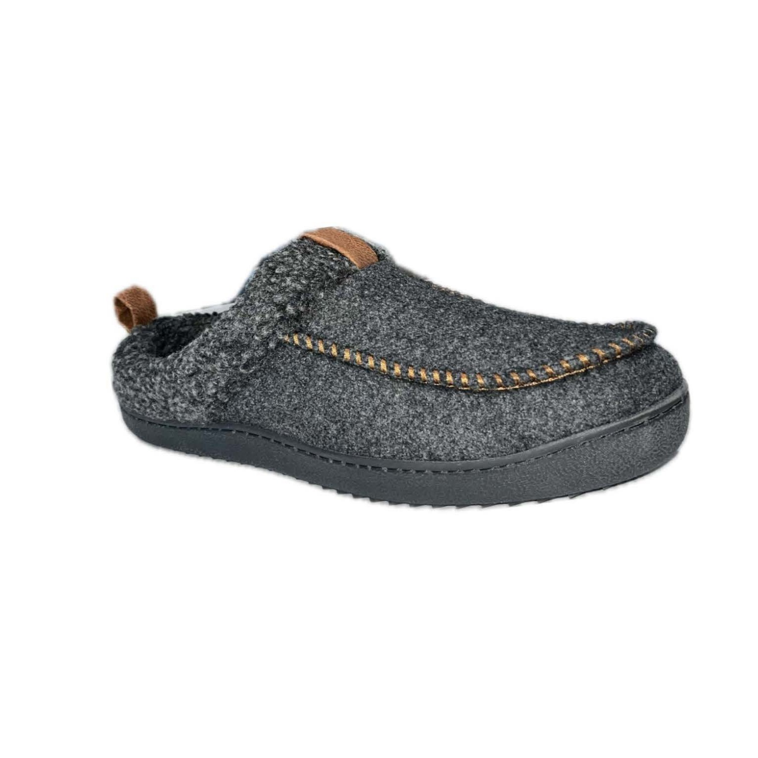 slide 7 of 8, Falls Creek Men's Lee Slipper, Charcoal, Size S, 1 ct