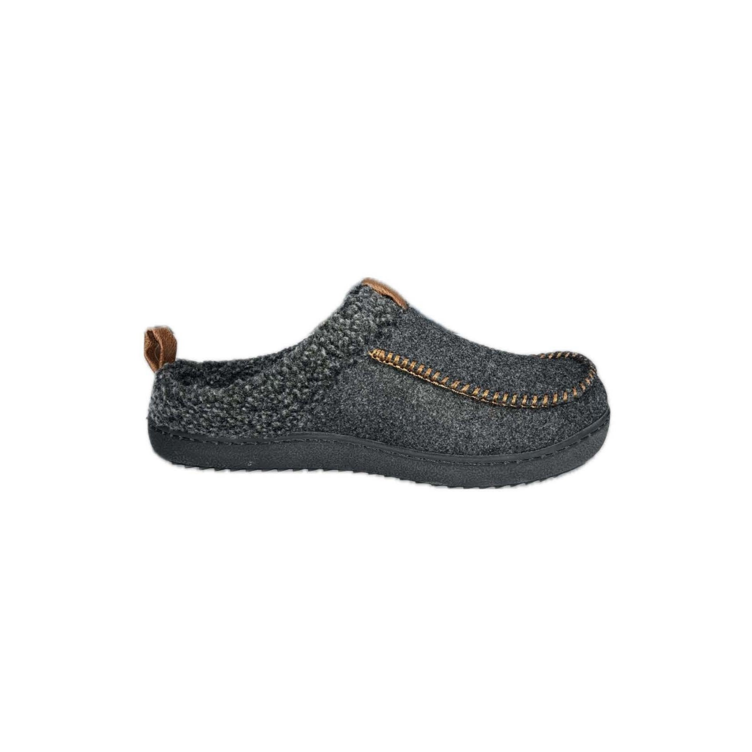 slide 5 of 8, Falls Creek Men's Lee Slipper, Charcoal, Size M, 1 ct