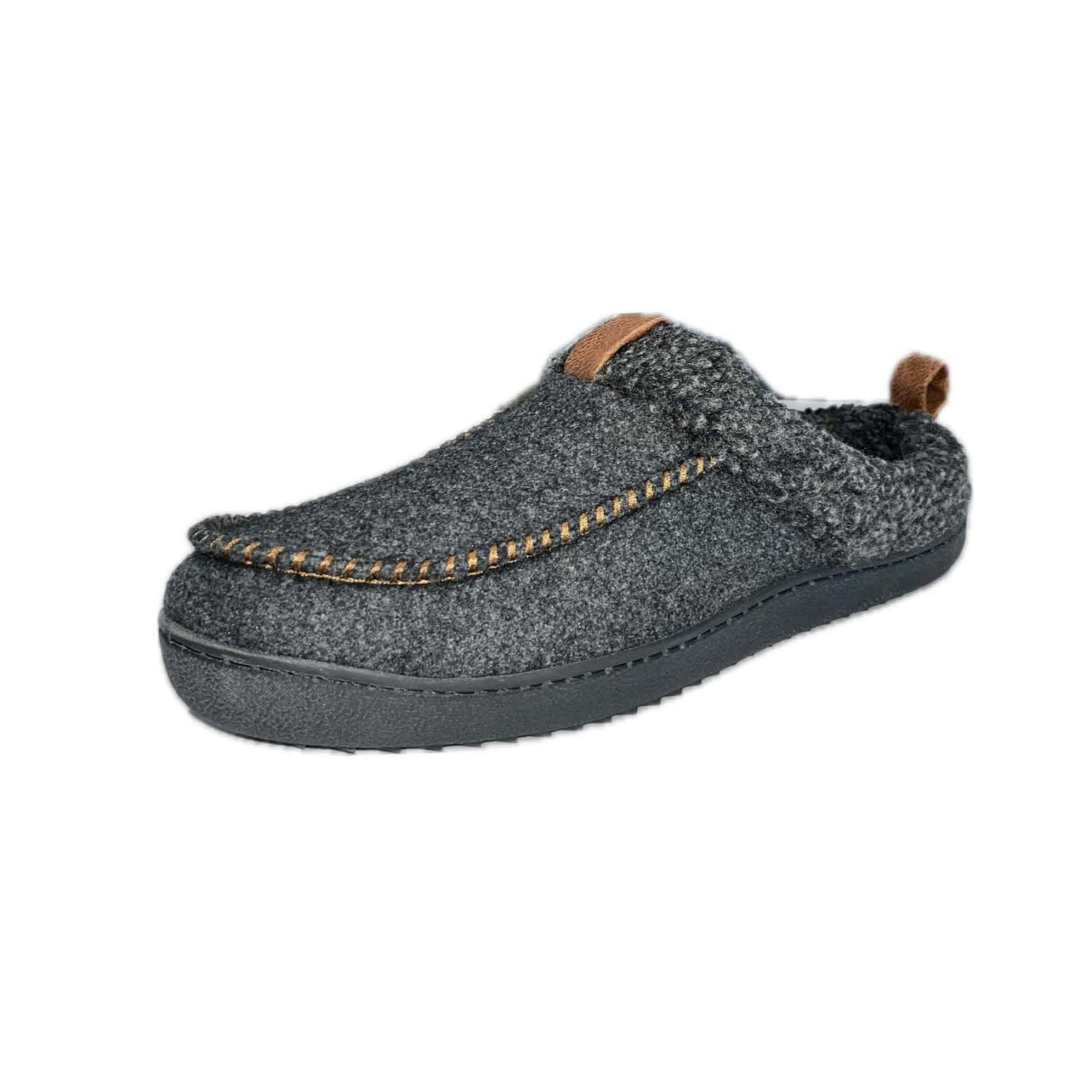 slide 6 of 8, Falls Creek Men's Lee Slipper, Charcoal, Size M, 1 ct
