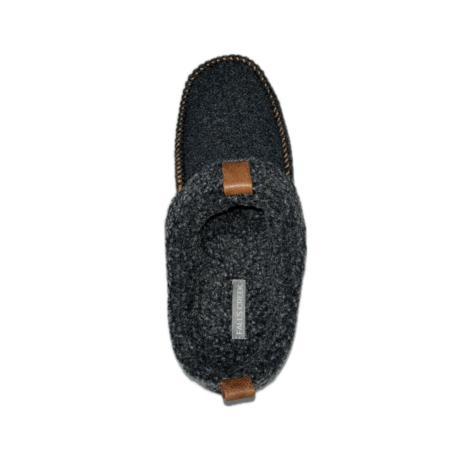 slide 8 of 8, Falls Creek Men's Lee Slippers, Charcoal, Size L, LG