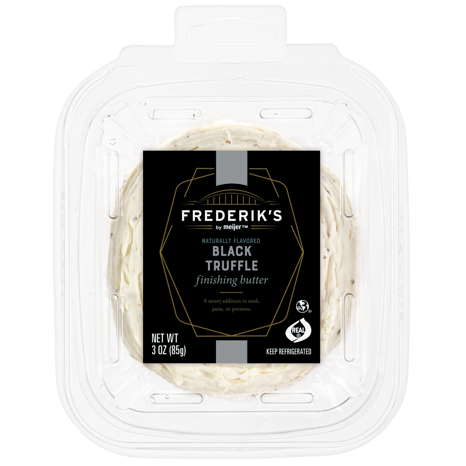 slide 1 of 3, FREDERIKS BY MEIJER Frederiks Black Truffle Butter - 3 oz, 3 oz