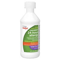 slide 23 of 29, Meijer Cetirizine Hydrochloride All Day Allergy Oral Solution /mL, Grape Flavor, 1 mg, 8 fl oz