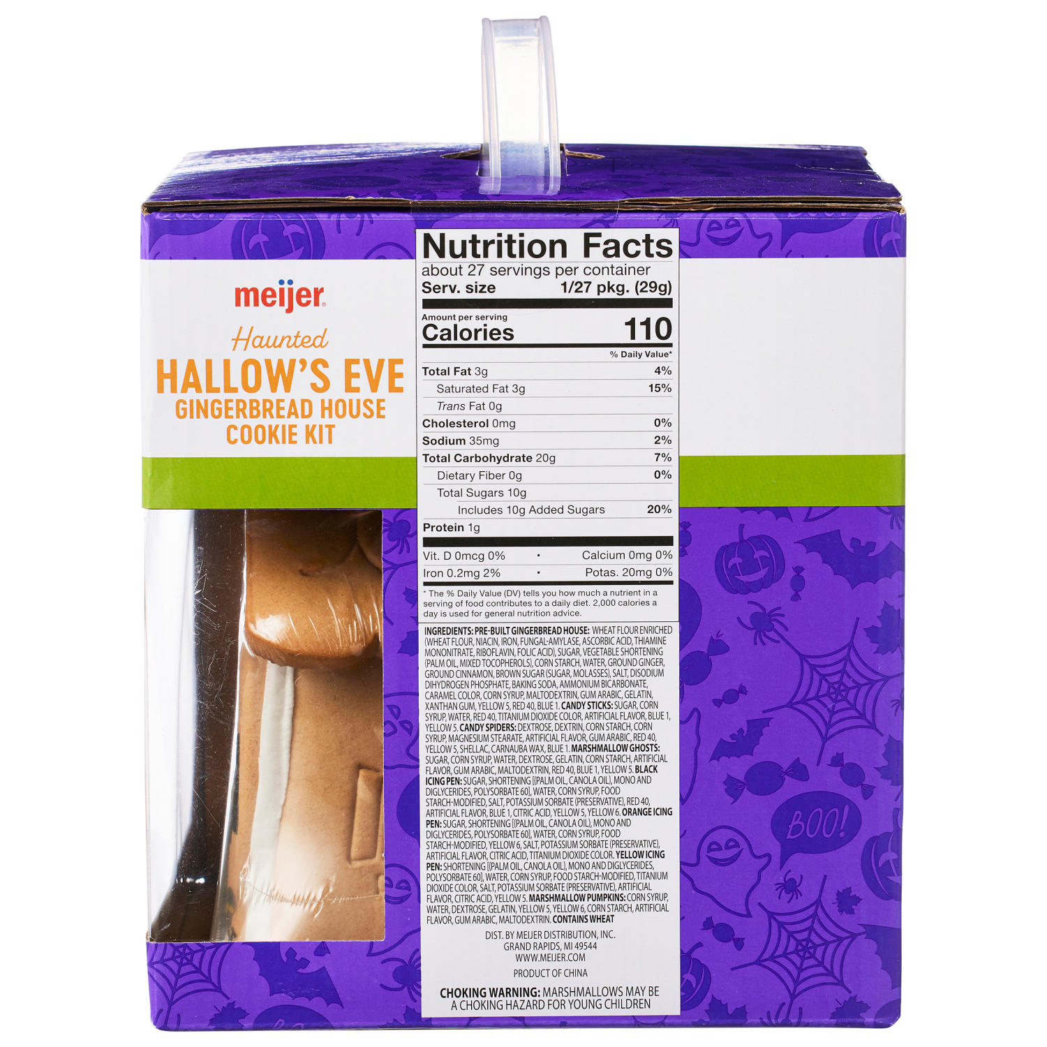 slide 2 of 3, Meijer Hallow's Eve Gingerbread House Kit, 1 ct