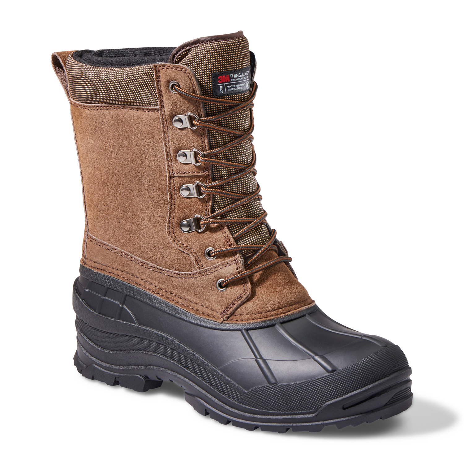 slide 1 of 6, Falls Creek Men's Arctic Winter Boot, Brown, Size 7, 1 ct