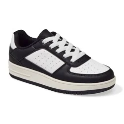 Falls Creek Boys' Seas Casual Shoes, White/black, Size 1