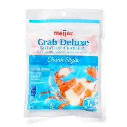 Meijer Crab Deluxe Imitation Crabmeat Chunks, 8 Oz