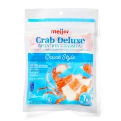 Meijer Crab Deluxe Imitation Crabmeat Chunks, 8 Oz