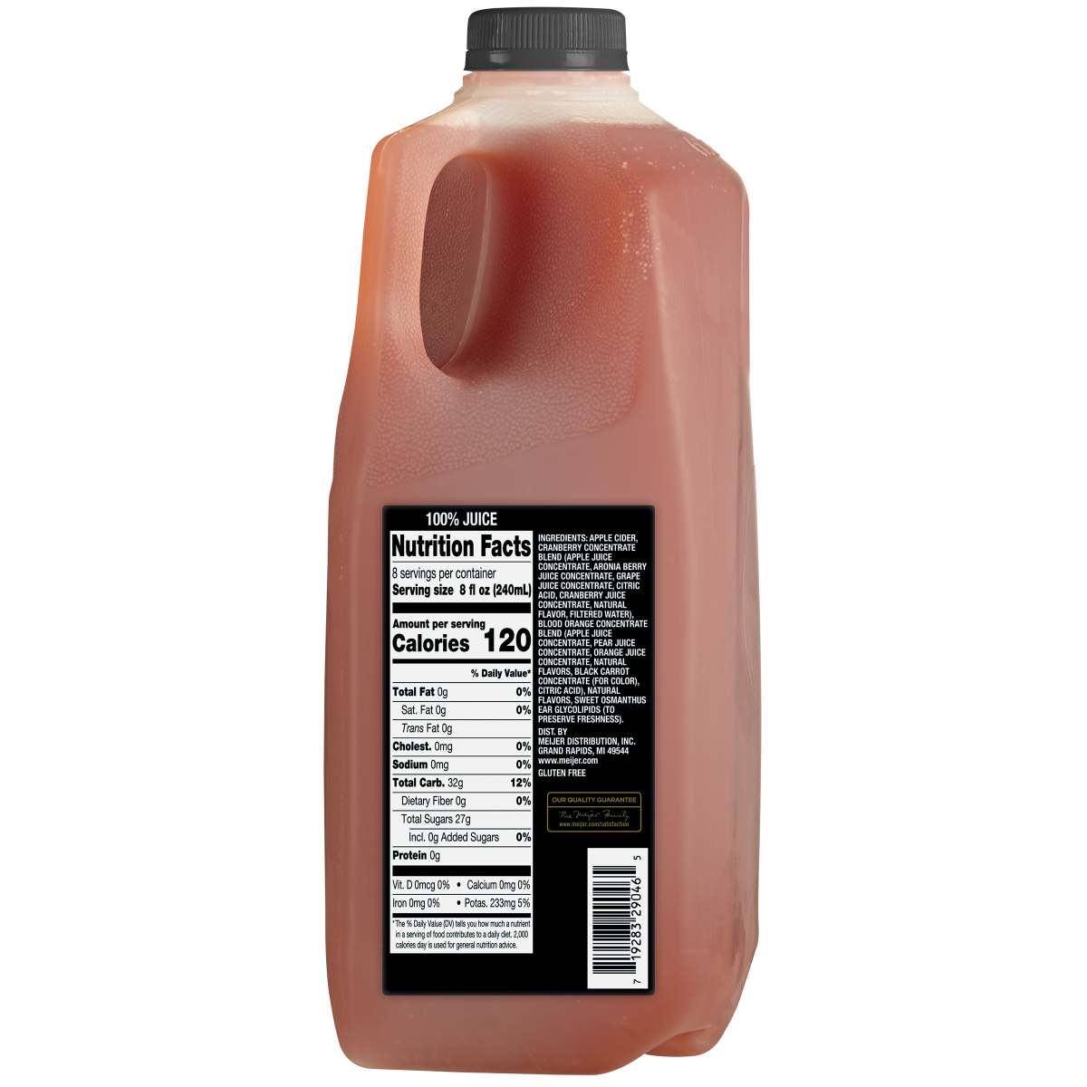 slide 2 of 2, FREDERIKS BY MEIJER Frederik's by Meijer Cranberry Orange Apple Cider, 64 fl oz, 1/2 Gallon, 64 fl oz