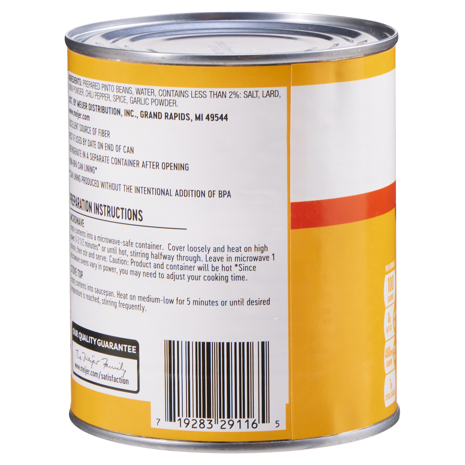 slide 2 of 2, Meijer Traditional Refried Beans, 31 oz