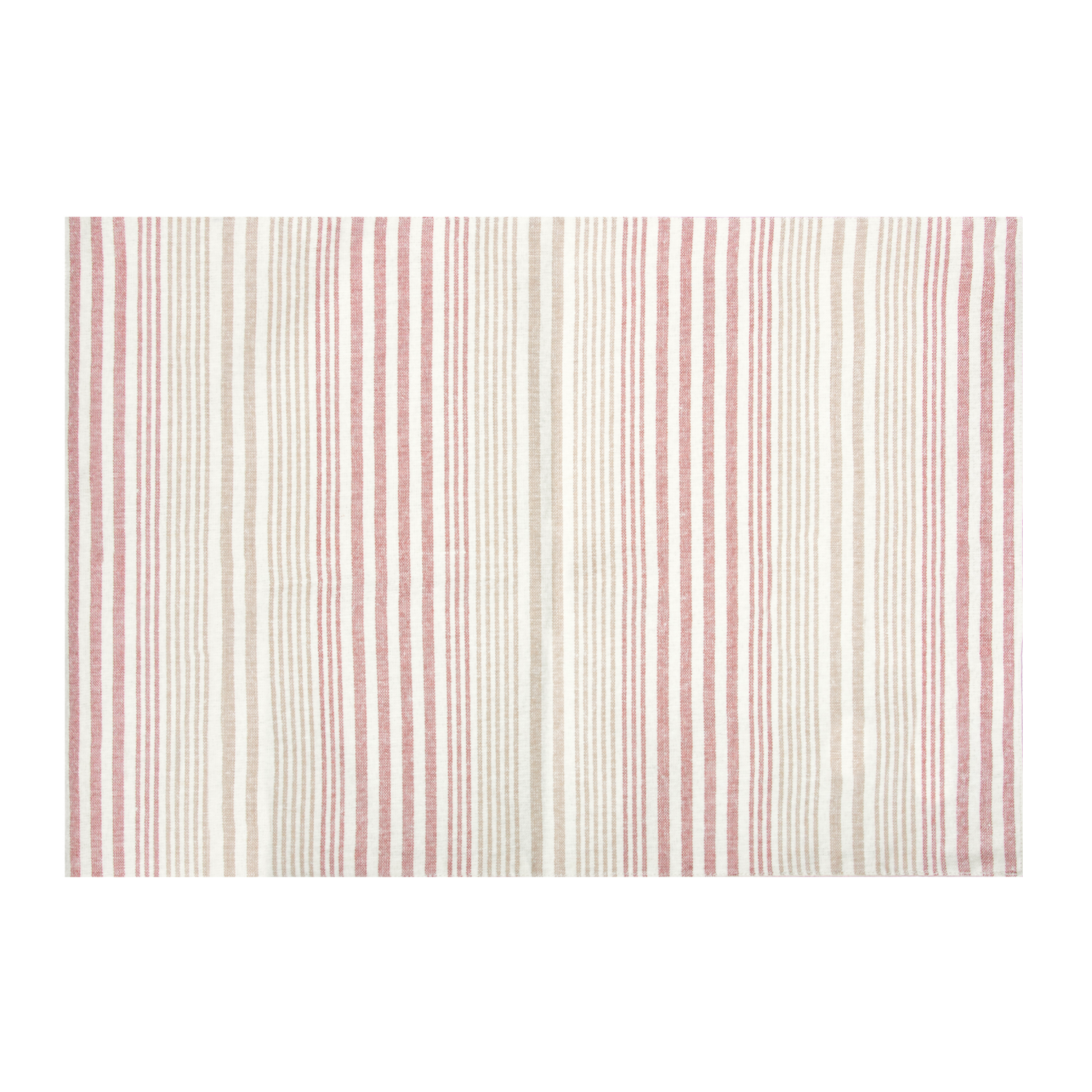 slide 1 of 1, CREATE DECORATE CELEBRATE CDC Harvest Red Rock Nutshell Varied Stripe Placemat, 13 in x 19 in, 13 in x 19 in