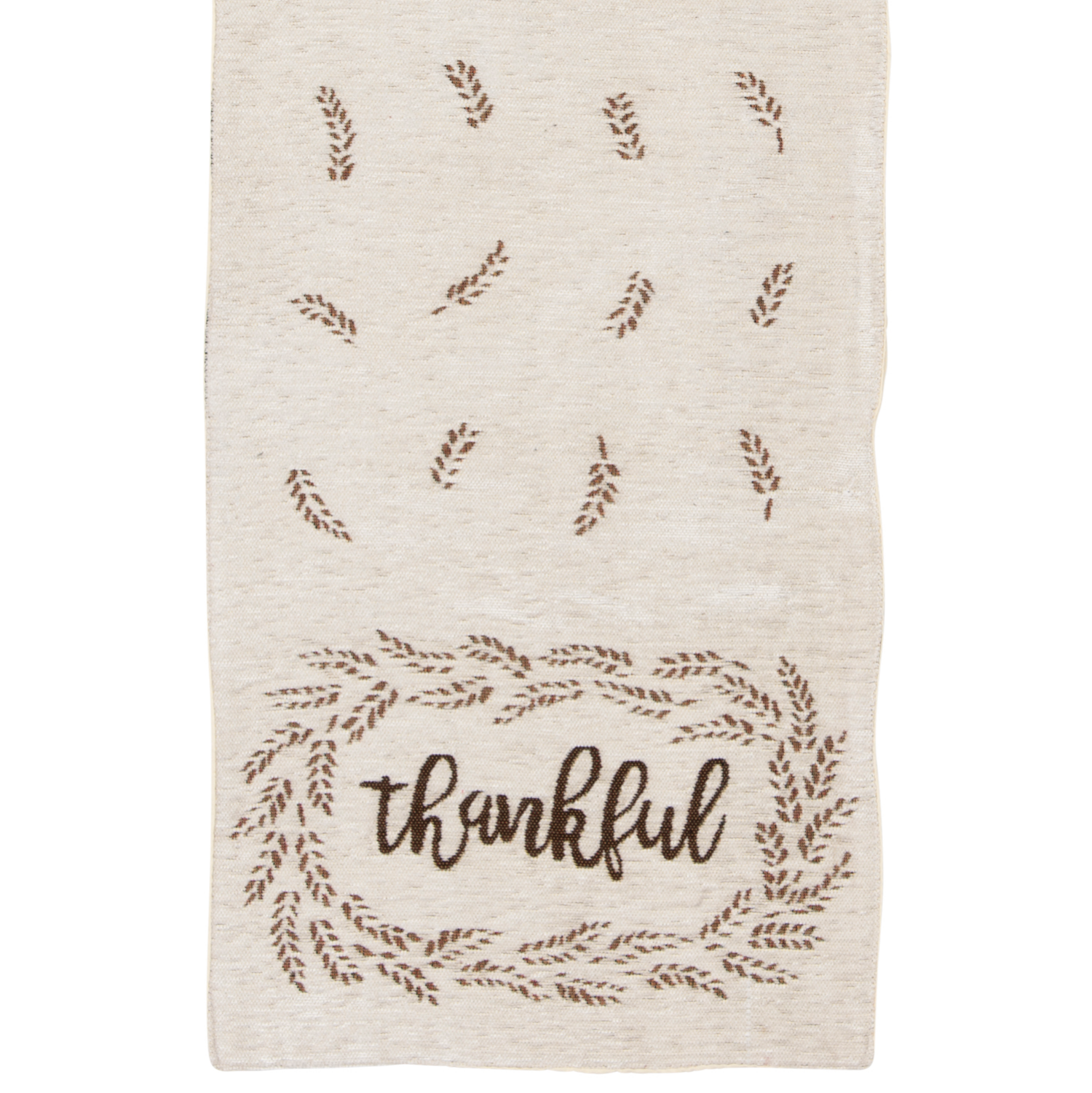 slide 1 of 4, CREATE DECORATE CELEBRATE CDC Harvest Sentimental Wheat Wreath Multi, Woven Tapestry Runner, 13 in x 72 in, 13 in x 72 in