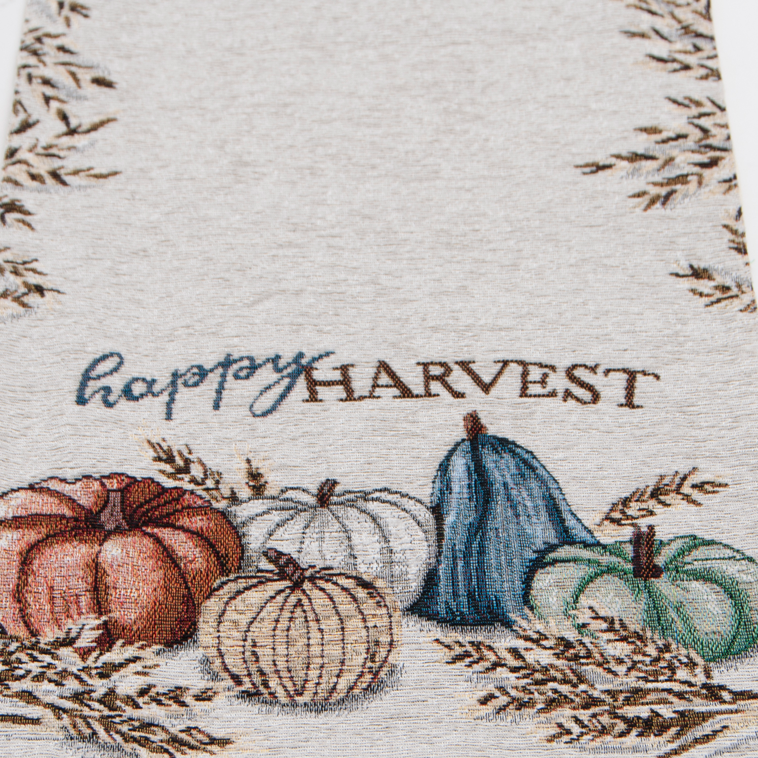 slide 2 of 3, CREATE DECORATE CELEBRATE CDC Harvest Pumpkin Wheat S Multi, Woven Tapestry Runner, 13 in x 72 in, 13 in x 72 in