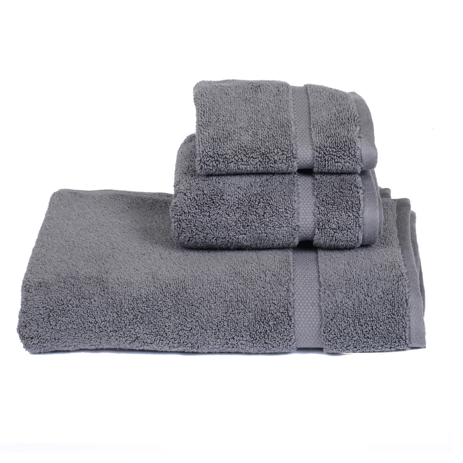 slide 2 of 3, Room & Retreat Luxury Washcloth, 13 in x 13 in, Aqua Gray, 13 in x 13 in