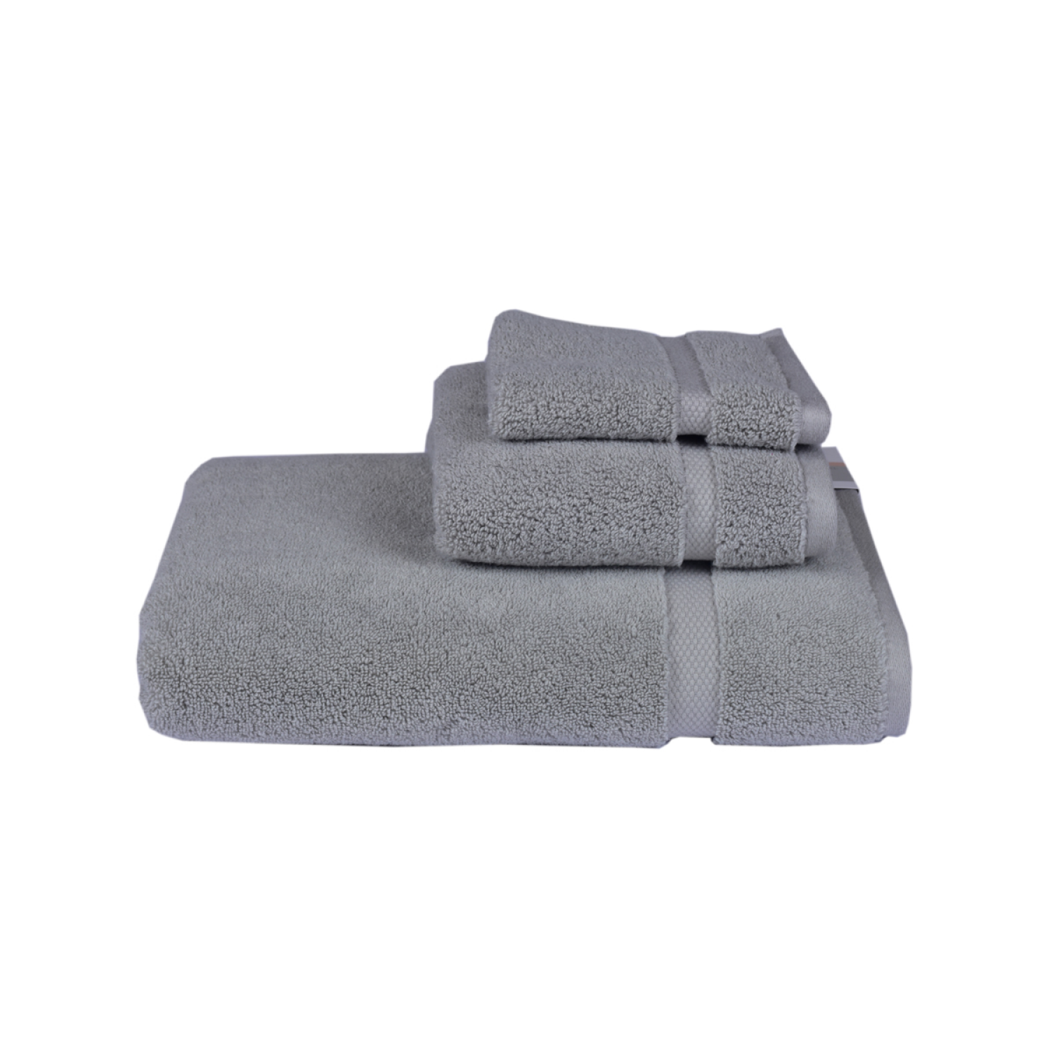 slide 2 of 3, Room & Retreat Luxury Washcloth, 13 in x 13 in, Quiet Gray, 13 in x 13 in