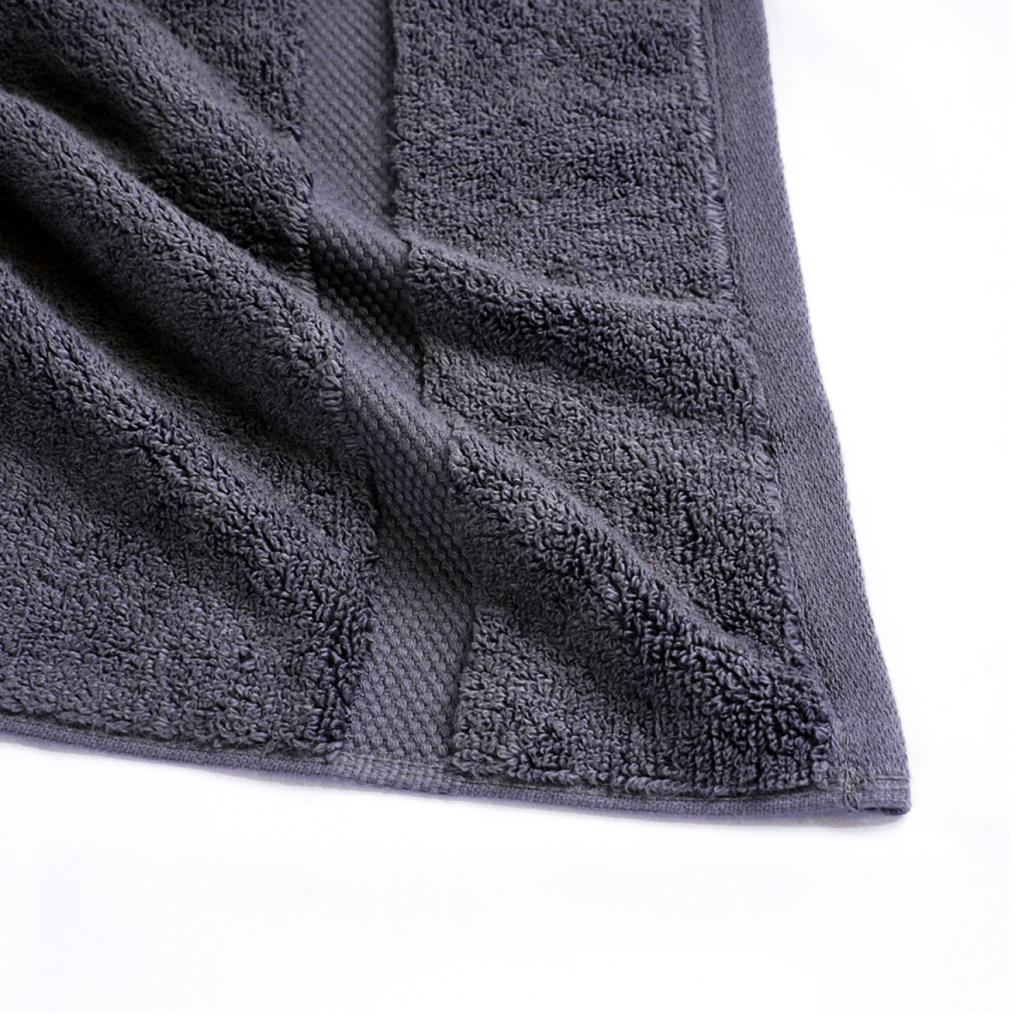 slide 5 of 5, Room & Retreat Luxury Hand Towel, 16 in x 30 in, Quiet Shade, 16 x 30 in