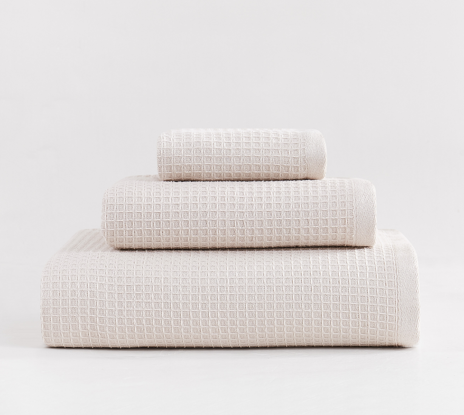 slide 3 of 4, Room & Retreat Textured Washcloth Set Moonbeam, 1 ct