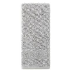 Room & Retreat Performance Textured Hand Towel, 16 in x 28 in, Light Gray
