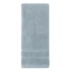 Room & Retreat Performance Textured Hand Towel, 16 in x 28 in, Light Blue