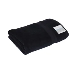 Room & Retreat Performance Bath Sheet, 33 in x 65 in, Black