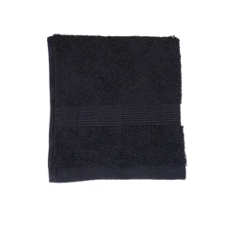 Room & Retreat Performance Washcloth, 13 in x 13 in, Black