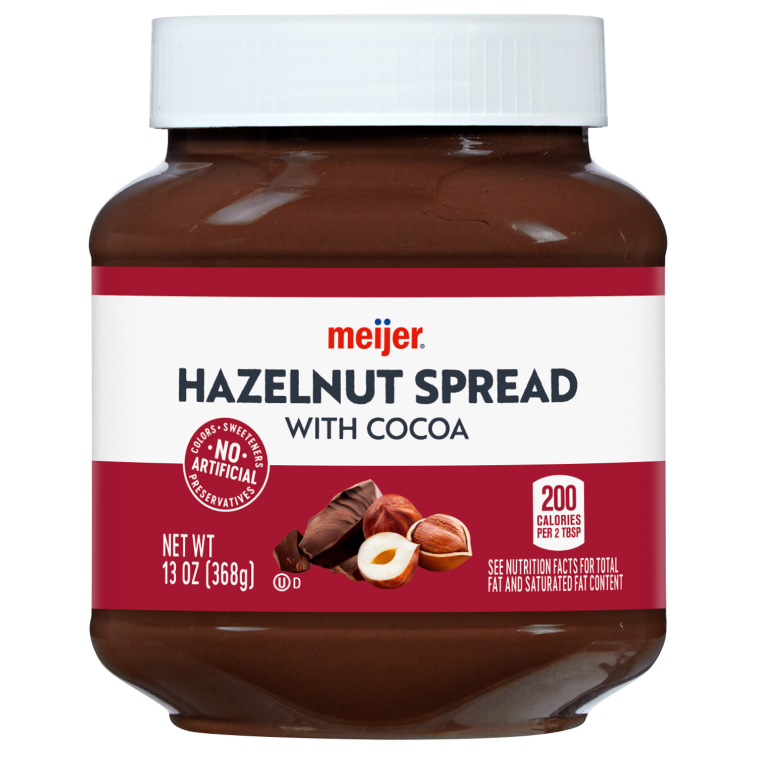 slide 1 of 2, Meijer Hazelnut Spread, 13 oz, 13 oz
