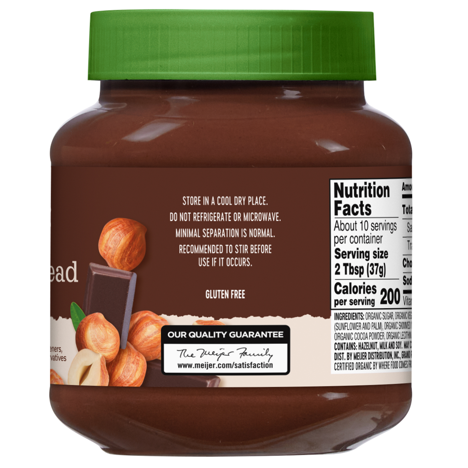 slide 2 of 2, True Goodness Organic Hazelnut Spread, 13 oz, 13 oz