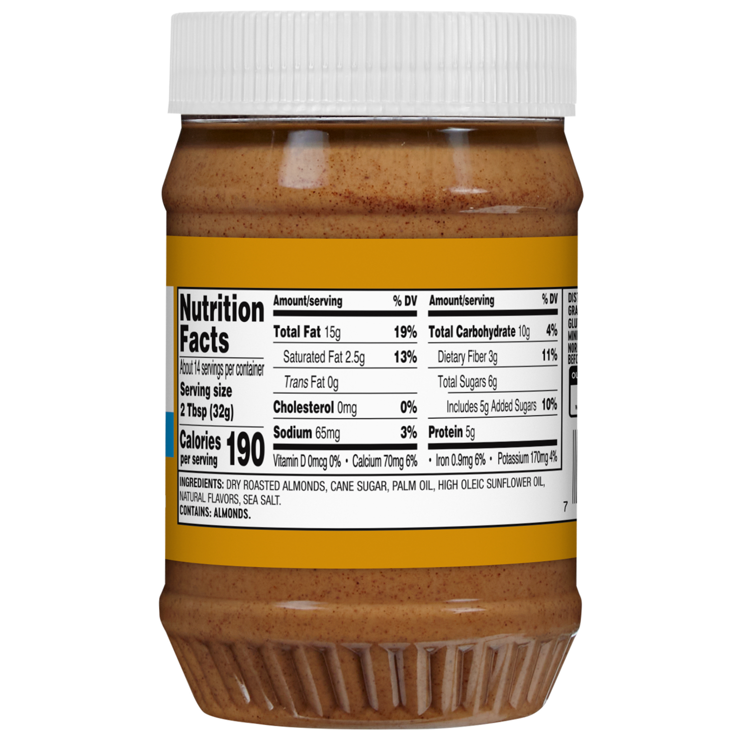 slide 3 of 3, MEIJER ALMOND VANILLA 16OZ (W/ OIL), 16 oz