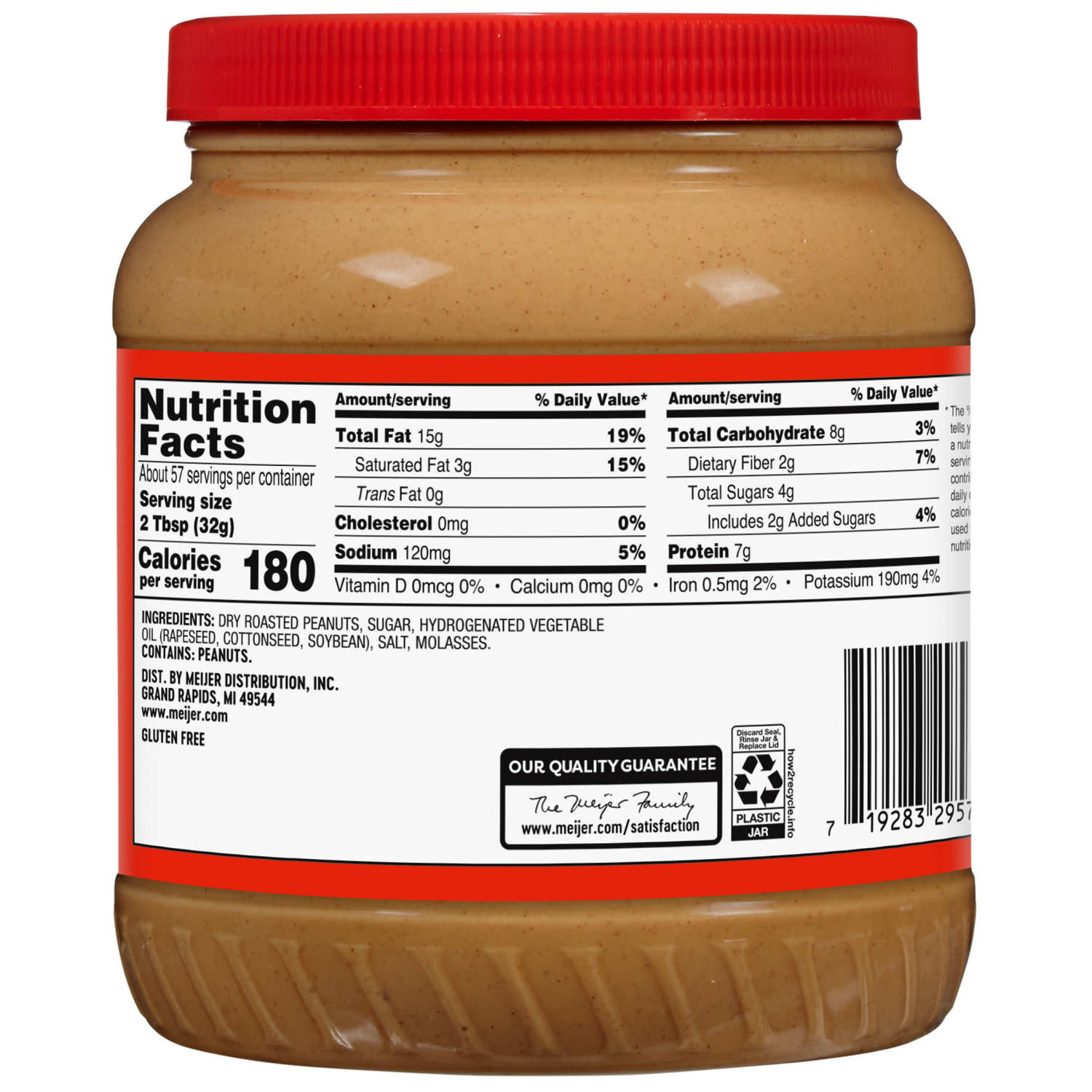 slide 3 of 3, Meijer Creamy Peanut Butter, 64 oz, 64 oz