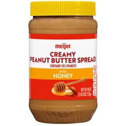 Meijer Creamy Honey Peanut Butter, 40oz