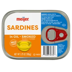 Meijer Smoked Sardines In Oil 3.75 Oz