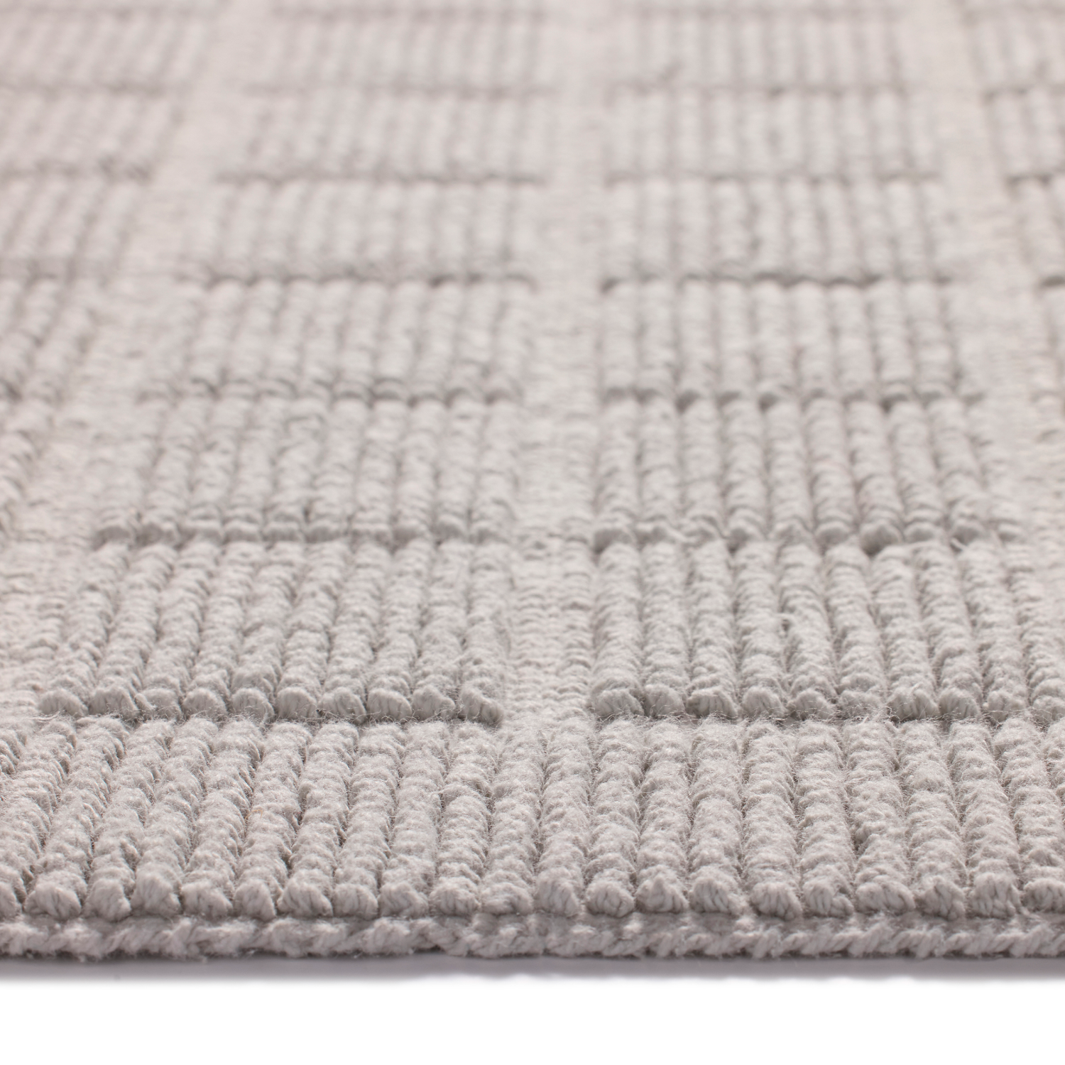 slide 4 of 5, Room & Retreat Luxury Cotton Textured Bath Mat, 21 in x 34 in, Quiet Gray, 21 x 34 