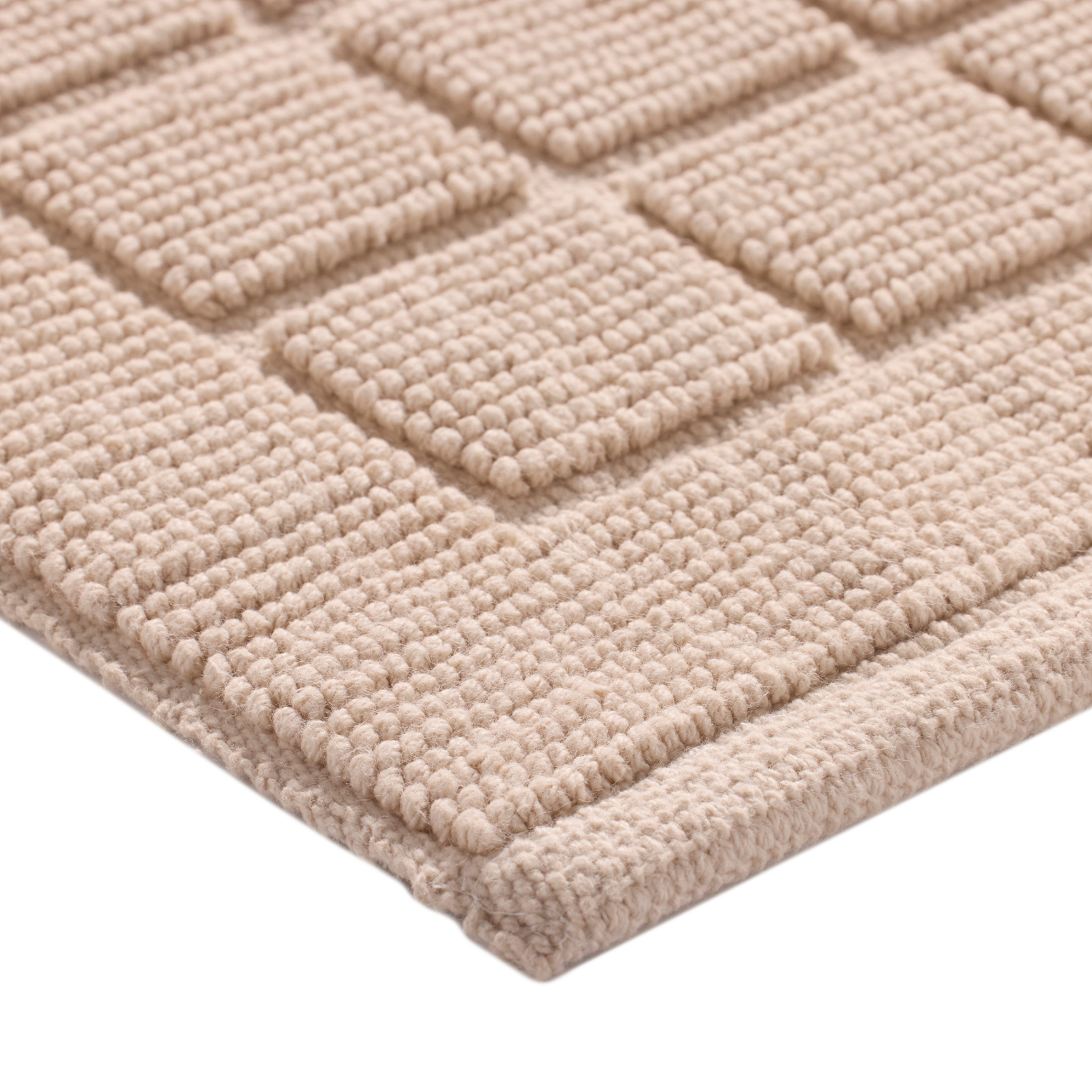 slide 3 of 5, Room & Retreat Luxury Cotton Textured Bath Mat, 21 in x 34 in, Moonbeam, 21 x 34 