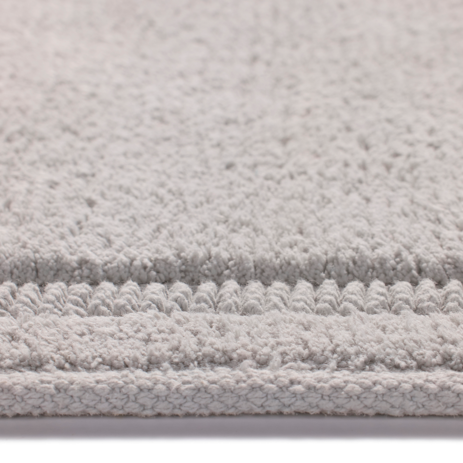 slide 4 of 5, Room & Retreat Luxury Cotton Ultra Plush Bath Mat, 21 in x 34 in, Quiet Gray, 21 x 34 