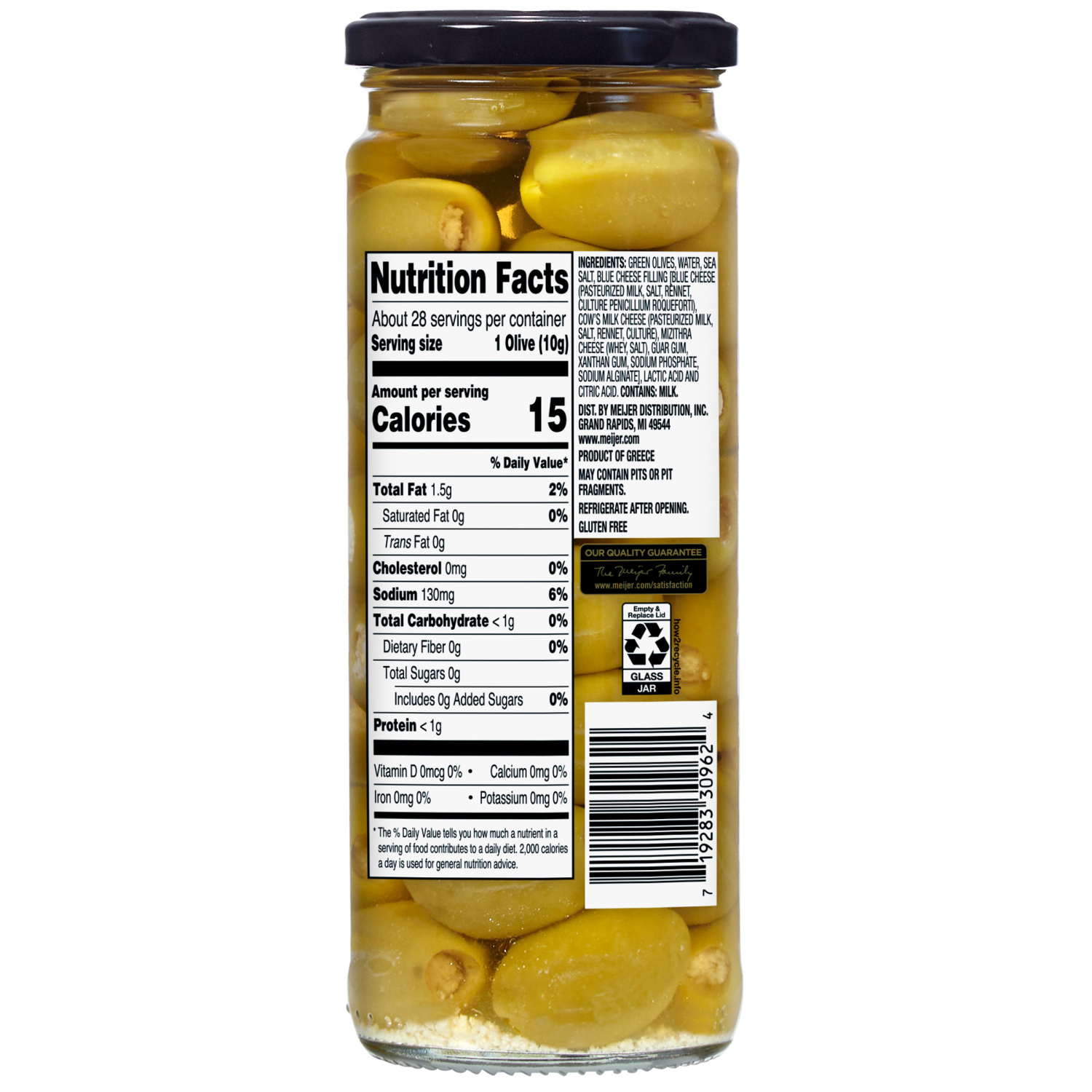 slide 2 of 2, FREDERIKS BY MEIJER Frederik's by Meijer Blue Cheese Stuffed Olives, 10 oz, 10 oz