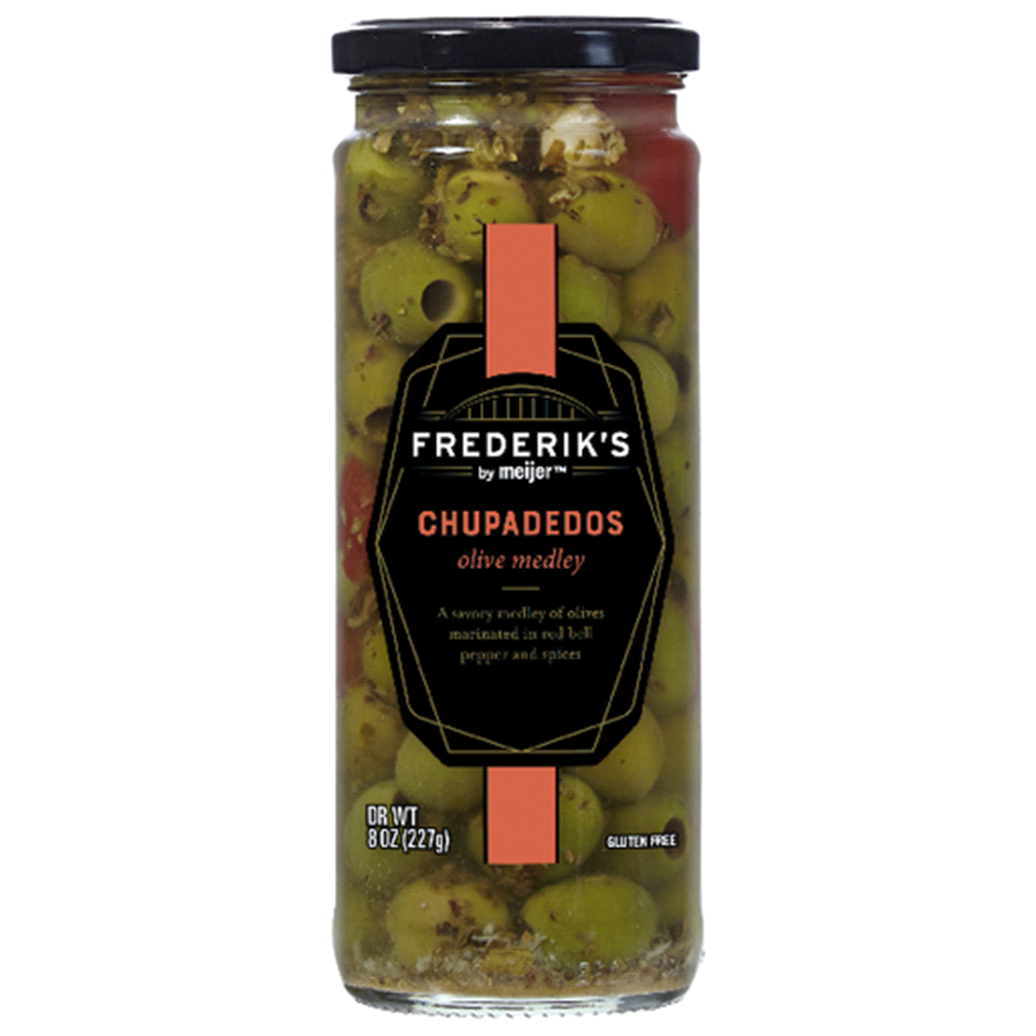 slide 1 of 2, FREDERIKS BY MEIJER Frederik's by Meijer Chupadedos Olive Medley, 8 oz, 8 oz