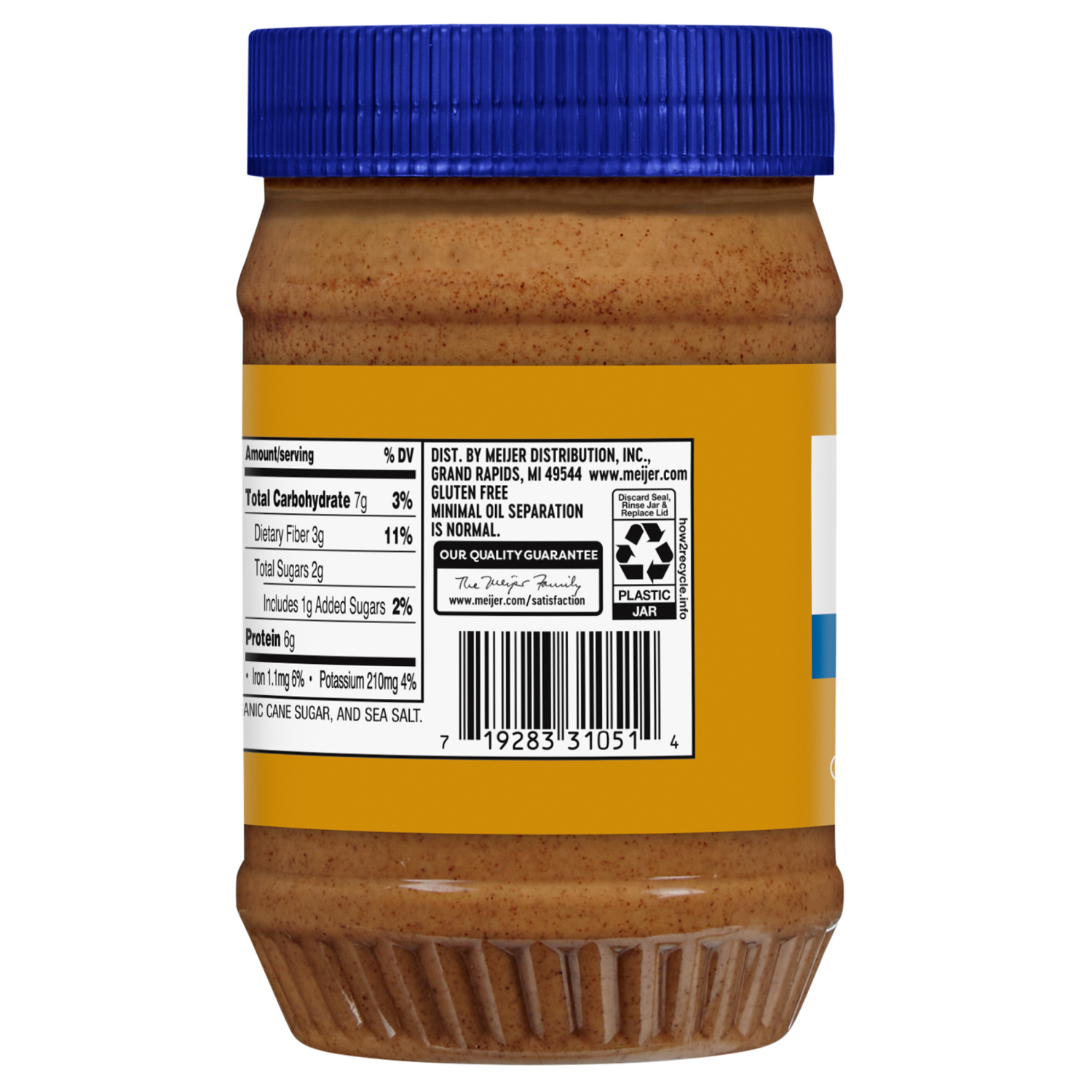 slide 2 of 2, Meijer Crunchy Almond Butter, 16 oz, 16 oz