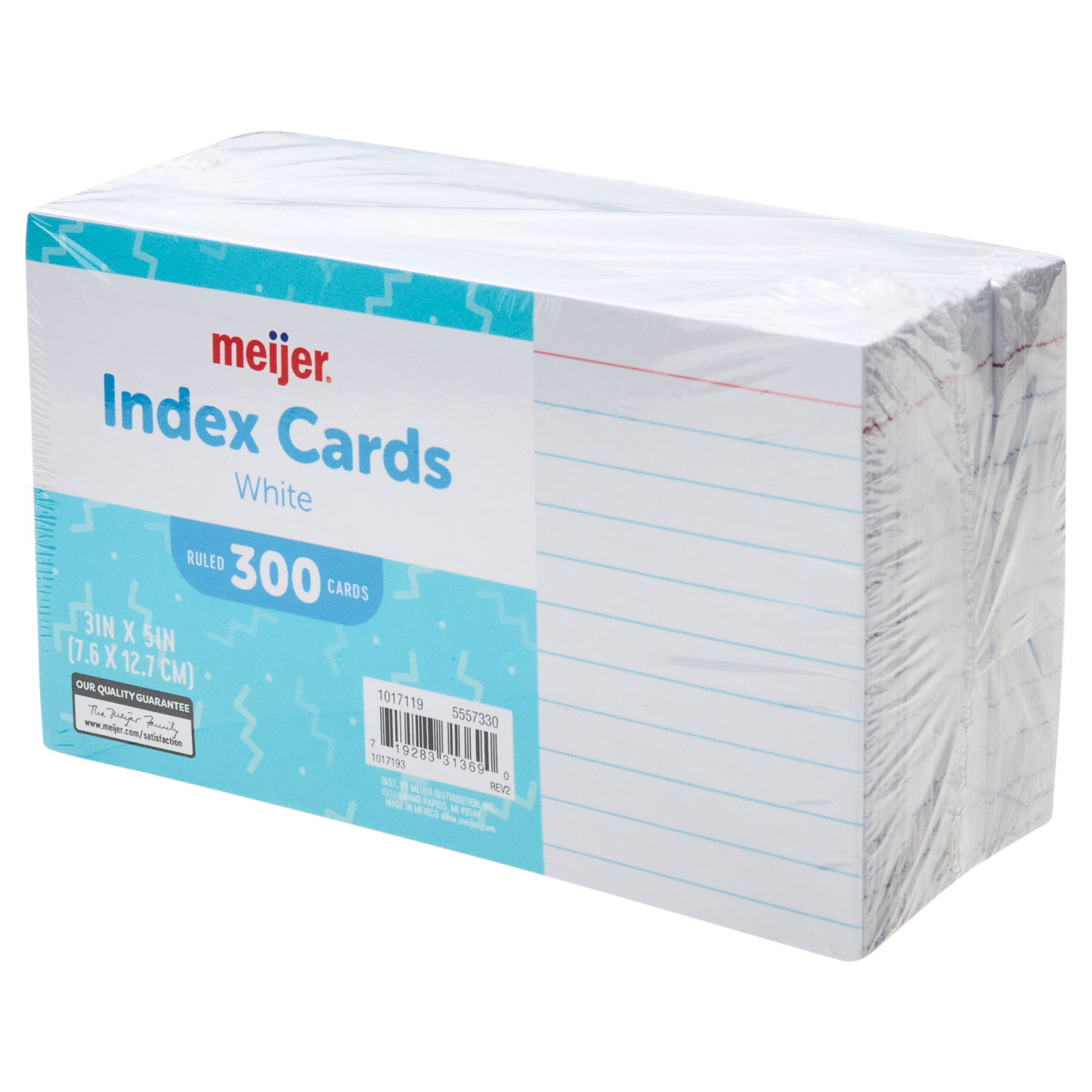 slide 3 of 3, MEIJER INDEX CARDS RULED 3X5 300CT, 300 ct