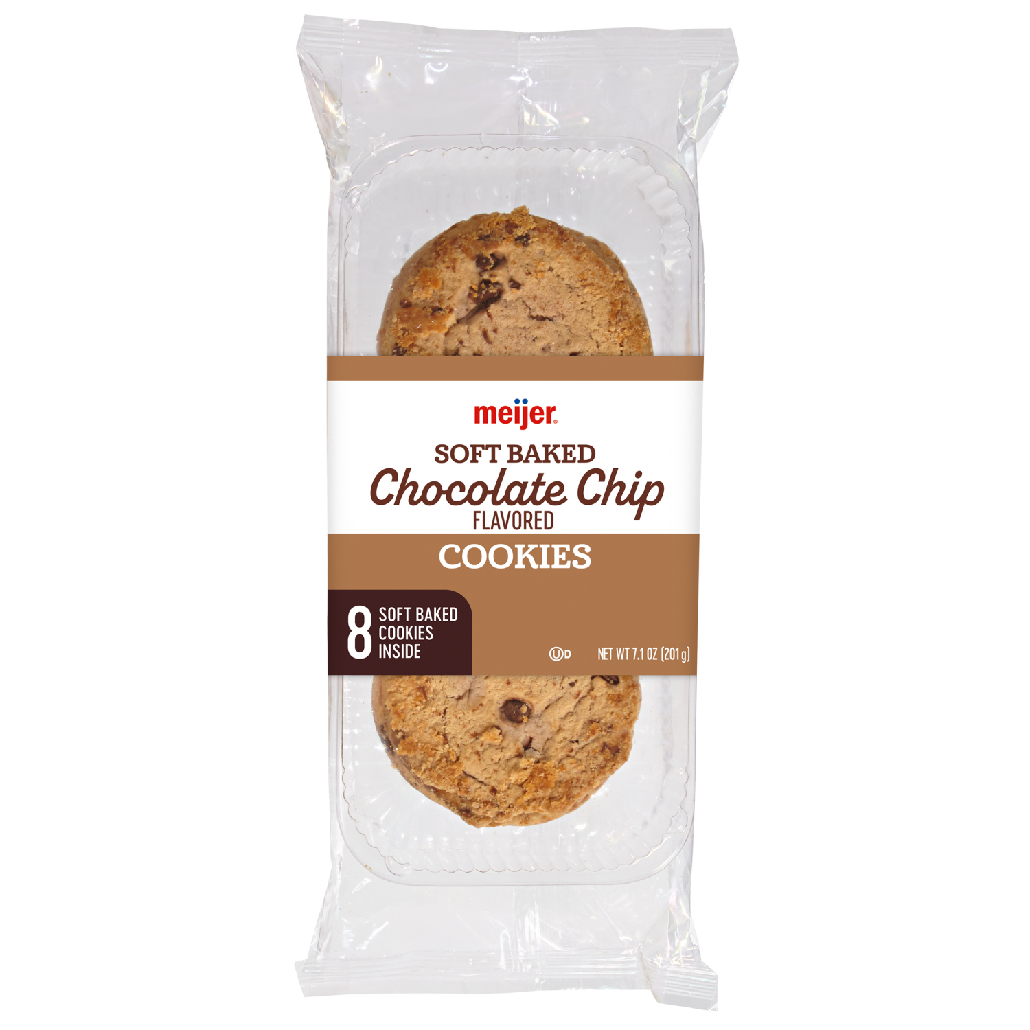 slide 1 of 3, Meijer Soft Baked Chocolate Chip Cookies, 7.1 oz