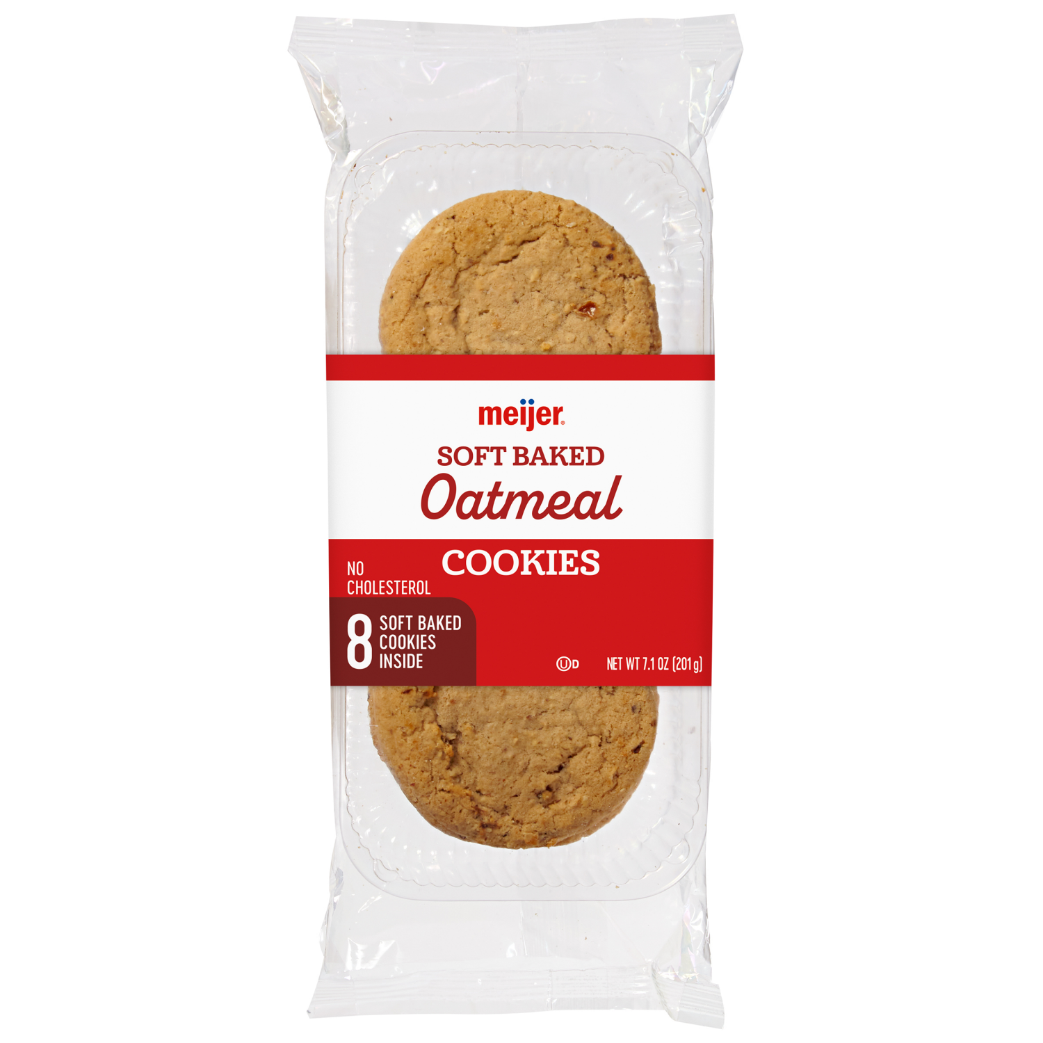 slide 1 of 4, Meijer Oatmeal Soft Baked Cookies, 7.1 oz