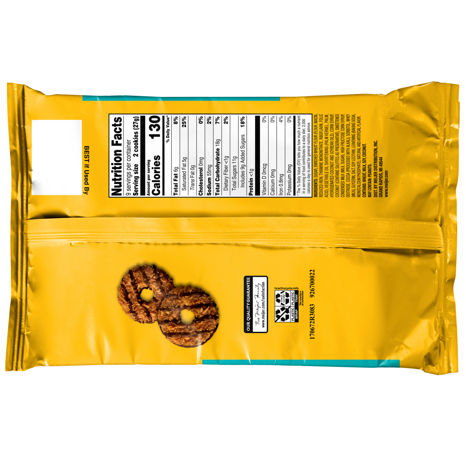 slide 2 of 4, Meijer Caramel Coconut Fudge Cookies, 8.5 oz