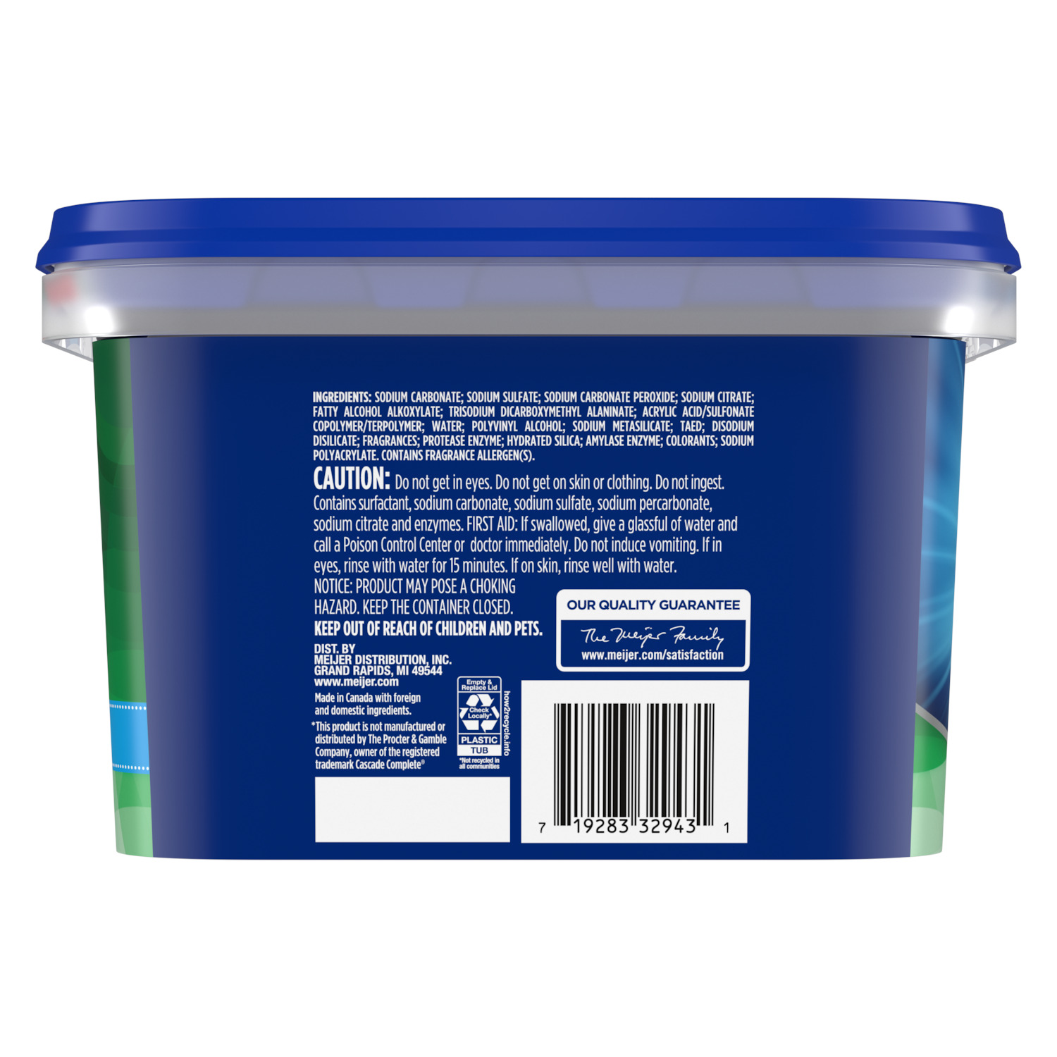 slide 2 of 3, MEIJER ESSEN AUTO DISH PACS FRESH 96CT, 96 ct