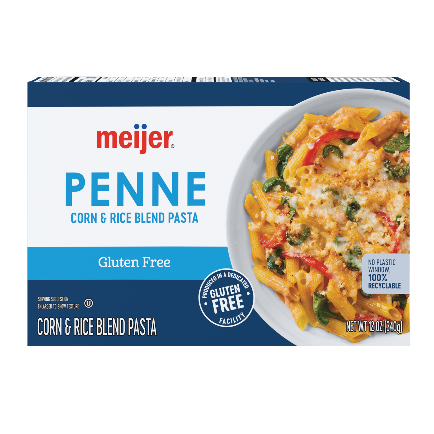 slide 2 of 7, Meijer Gluten Free Penne Rigate, 12 oz, 12 oz